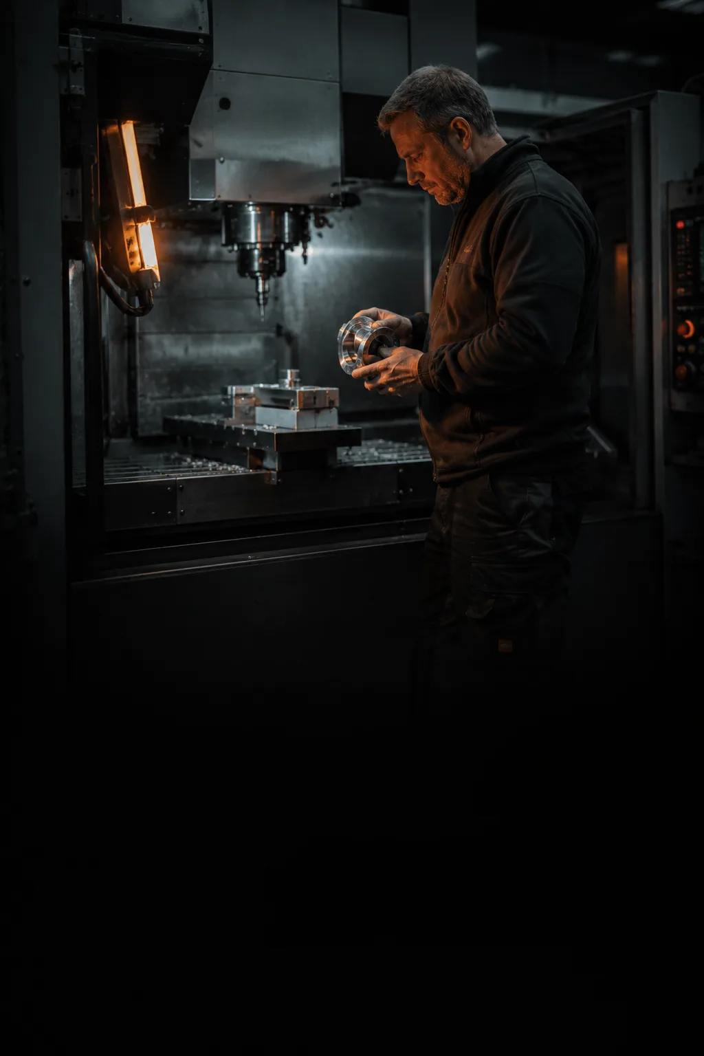 Maschinenbau – CNC-Bearbeitung in industrieller Fertigungsumgebung